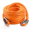 DAYDOOR Winch Rope Extension, 1/4'' x 50ft Synthetic Winch Extension