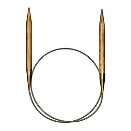 Addi Nature Rundstricknadel Olivenholz 80cm 4,00mm - 1Stk