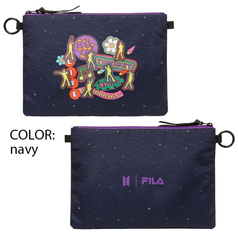 FILA/BTS DYNAMITE POUCH SET NAVY FS3BCD6C15X NAVY