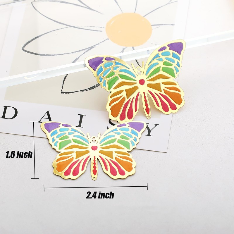 10 piezas de atrapasoles, colgante de ventana de mariposa de