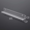 HIIMIEI Acrylic Vinyl Record Wall Mount Shelf, Holder for LP