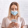 Wish Disposable Face Masks, Pack of 50, Wide Ear loop