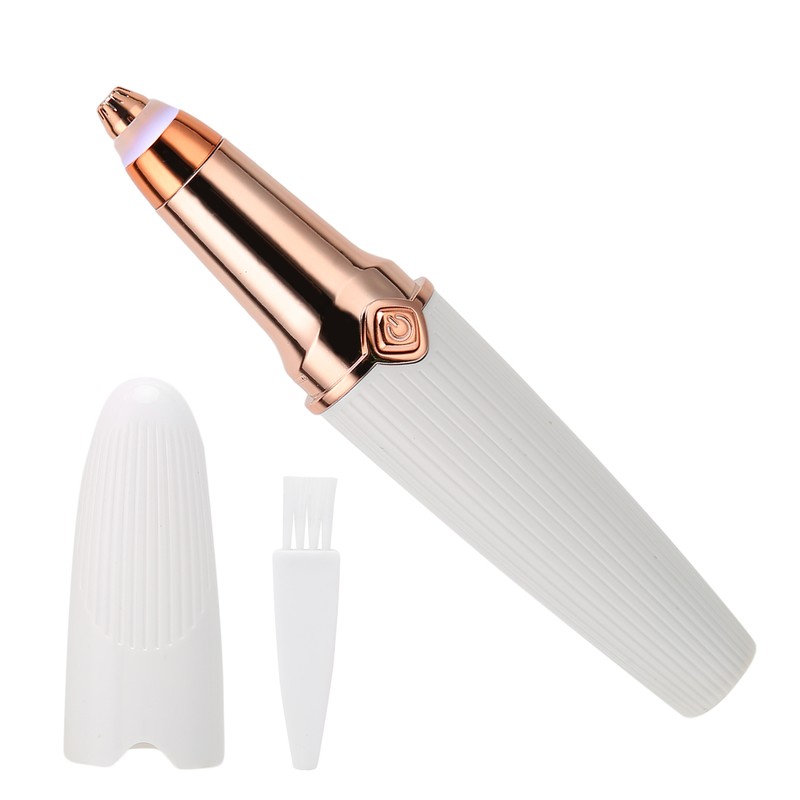 2 in 1 Electric Eyebrow Trimmer Lipstick Shape USB Rechargeable