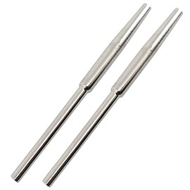 10pcs 2.35mmx50mm Conical Straight Rod Sandpaper Clip,Stainless Steel Abrasive Sandpaper Split Mandrel,Split Mandrel Tapered Sandpaper Holder for Electric Grinders, Electric Drills, Electric Motors