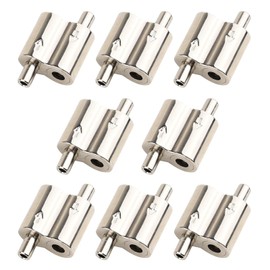Vigtayue 8PCS M3 Wire Rope Cable Clamp, 1/16" Rope Cable Suitable for Picture Hanging, Lighting Cable Alloy Two-Way Cable Clamp, Freely Adjustable Wire Rope Clips Length Without Disassembly (Sliver)