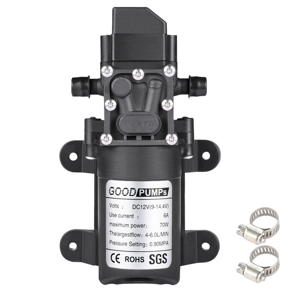 eYocilk Bomba de diafragma de agua de 12 V CC,