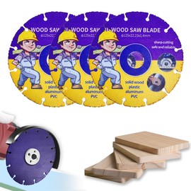 Kizaten Cutting Disc for Angle Grinder, 3 Pieces Cutting Disc 125 mm for Wood, Multi Wheel Cutting Disc Carbide Flex Disc for Wood, Plywood, Rubber, Plastics