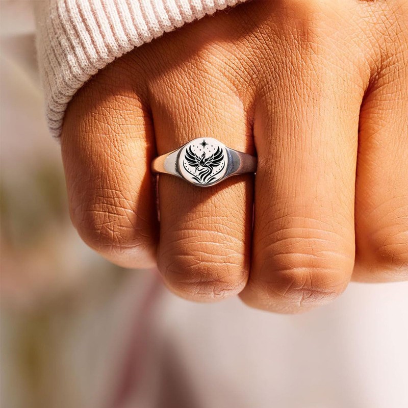 LIU JUN Rise From Ashes Signet Ring Phoenix Ring Rise
