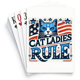 CafePress Cat Ladies Rule Standard Size Playing Cards