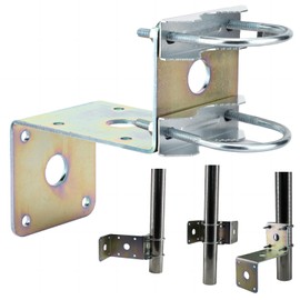 BGTLGIO Starlink Wall Mount, Star Link Pole Mount,Antenna Mast Clamp with U-Bolt Assembly,Antenna Pole Mount Bracket for Outside Home Antenna Pole Holder with ¾ Hole.