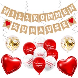 Joykindom Welcome Home Decoration, Welcome Home Baby Welcome Garland and Balloons for Housewarming Party, Home, Birth, Party Decoration