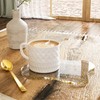 Acrylic 2Pcs/Set Coaster Decorative Plates,Gold Bar Drink Coaster, Clear Cloud