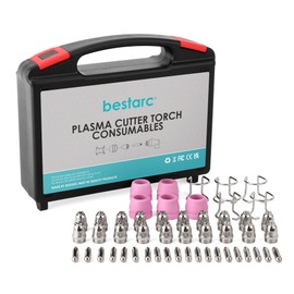 bestarc AG60P Plasma Cutter Torch Consumables, 50Pcs Cutting Torch Tip Nozzles Kit with Box, For AG60 WSD60 AG60P and BTC500DP