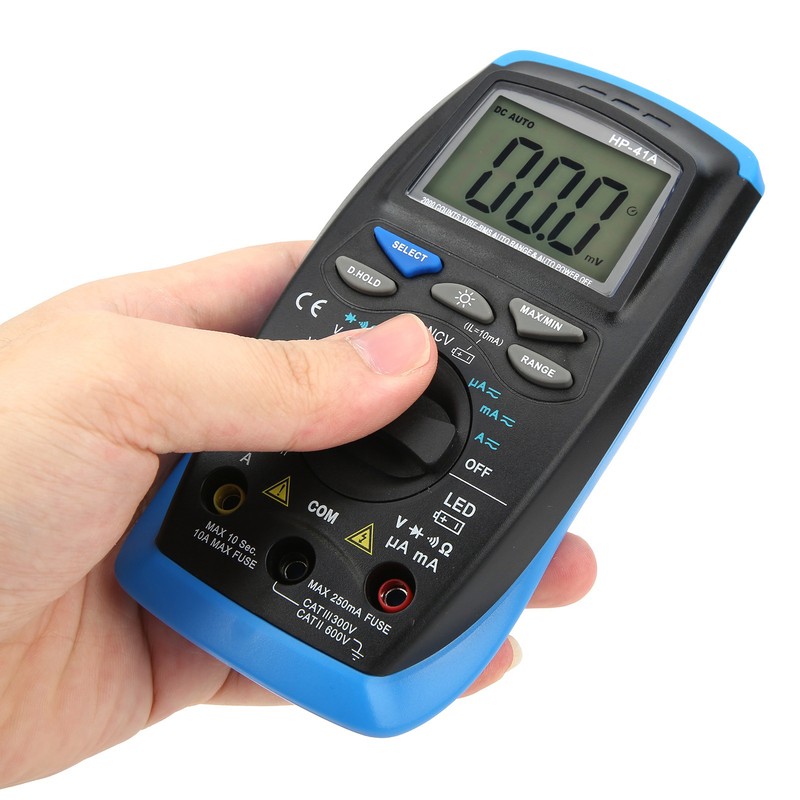 HP41A TrueRms AC DC Ammeter Voltmeter 2000Count Digital Multifunctional Meter