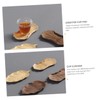 STOBAZA Bamboo Leaf Coaster Heat Insulation Pad Decorative Bamboo Holder