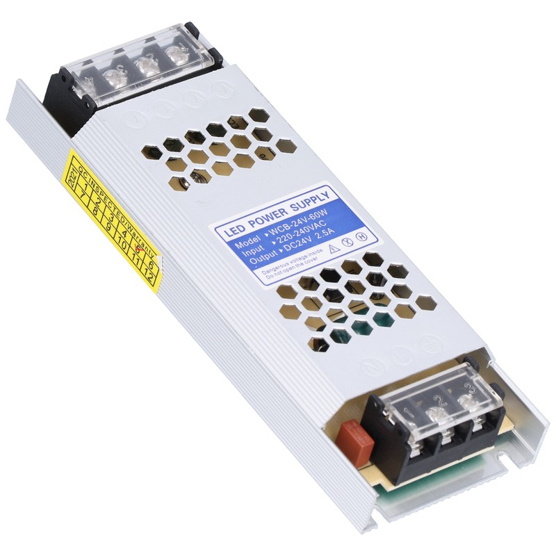 LED Power Supply Switching Driver Adapter UltraThin Long Strip Transformer