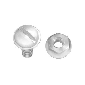 Auveco # 13922 1/4"-20 X 5/8" Natural Nylon License Plate Screw And Nut. Qty 25.