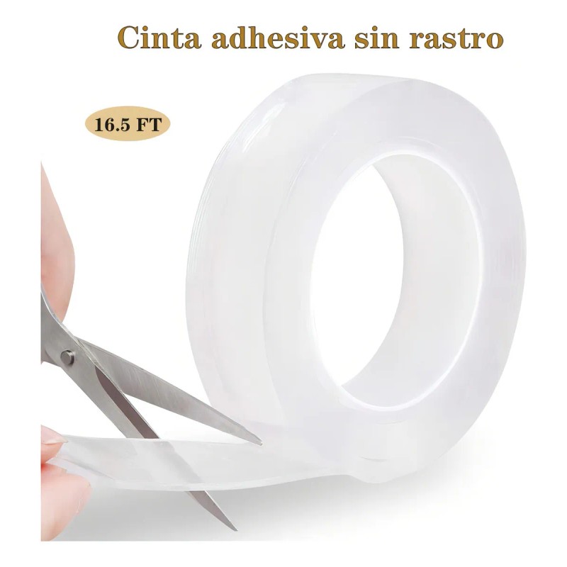Naiwant® 6m Cinta Nano Adhesiva De Doble Cara Lavable Reutilizable