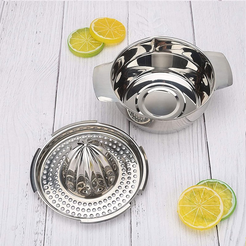 Orange Stainless Steel Manual Citrus Juicer