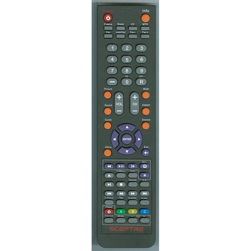 For Sceptre Original Sceptre E205BD-SMQC E205BDSMQC E245BD-FHD E245BDFHD TV Remote