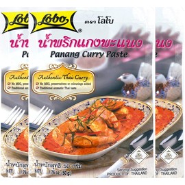 Lobo Panang Curry Paste - No MSG, No Preservatives, No Artificial Colors (Pack of 3)