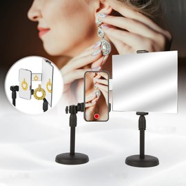 Phone Rear Camera Selfie Monitor Stand Set, Under The Premise of Ensuring That The Phone Screen can be Seen, Use The Rear Camera to Record The Front,Perfect for Selfie Vlog& TikTok & Live Streaming