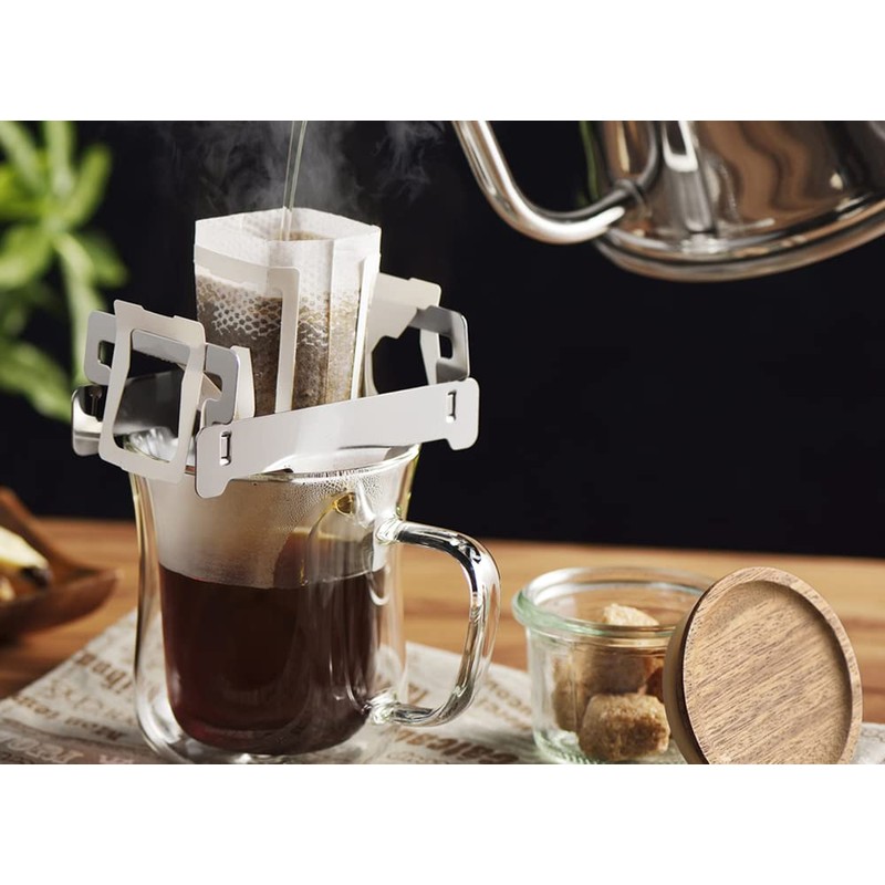 Yoshikawa SJ3400 Coffee Drip Back Holder, Mocha Brown, Made in