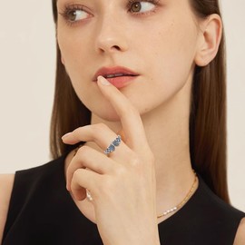 StoryEtain Butterfly Ring 925 Sterling Silver 9# Butterfly Rings Butterfly Vintage Rings Animal Jewellery for Women Butterfly Lovers