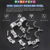 Glarks 50Pcs 5/16" 3/8" 1/2'' 5/8" 1" Stainless Steel Double