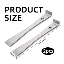 2 Pcs Steel Bee Hive Tool, Stainless Steel Beekeeping Scraper Frame Lifter, Scrapers Frame Lifter Beekeeping Equipment for Beekeeper, Durable Rust Proof Beekeeper Equipment with Ergonomic Handles