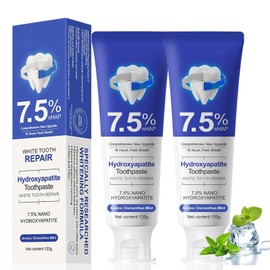 7.5 nHAP Hydroxyapatite Toothpaste - Nano Hydroxyapatite Whiteing Teeth | Enamel Repair | Fluoride-Free | Deep Cleaning Care Oral Health | Breath Freshening | Mild Mint | Sensitive Tooth (2)