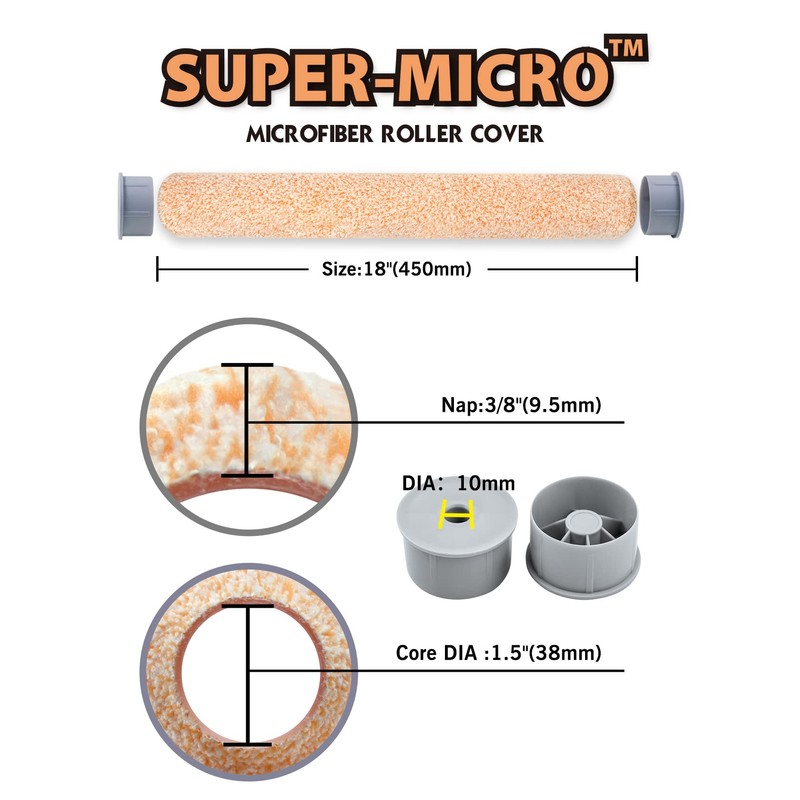 ROLLINGDOG 18 Inch Paint Roller Kit - Large Paint Roller