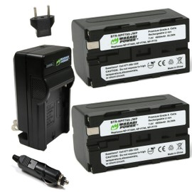 Wasabi Power Battery for Sony NP-F730, NP-F750, NP-F760, NP-F770 (4900mAh) and Sony DCR-VX2100, DSR-PD150, DSR-PD170, FDR-AX1, HDR-AX2000, HDR-FX1, HDR-FX7, HDR-FX1000, HVL-LBPB, HVR-HD1000U and More