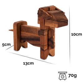 Dog – 3D Wooden Puzzle Game Puzzle – Intelligence Toy Puzzle