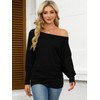 Eniloyal Long Sleeve Women's Off Shoulder Top Batwing Long Sleeve