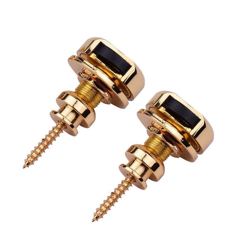 2pcs Guitar Strap Locks Metal Security Quick Release Strap Buttons