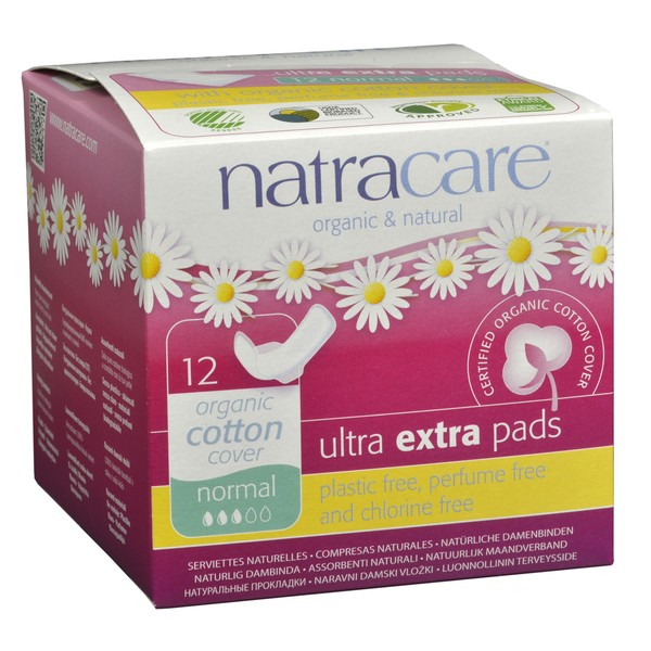 NatraCare Organic & Natural Ultra Extra Pads Normal 12 Counts