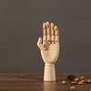 Namvo 7 Inch Wooden Hand Model Flexible Moveable Fingers Manikin