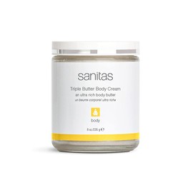 Sanitas Skincare Triple Butter Body Cream, Body Butter, Dry Skin, Shea Butter, Antioxidants, 8 ounces