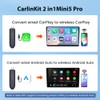 CarlinKit MINI5 PRO USB Wireless CarPlay Adapter, 2 in 1
