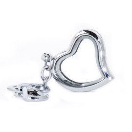 BG247 Floating Locket (Silver Heart Key Chain)