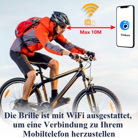 CYI Sports Video Sunglasses HD 1080P, Sports Sunglasses Men, Cycling Glasses for Women for Bike, MTB, Fishing, Outdoor Sports