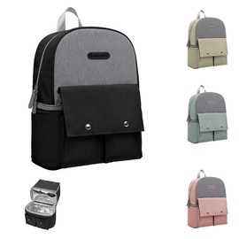 Kikkaboo Nia Changing Bag Backpack Zip Opening Various Compartments Colour: Black