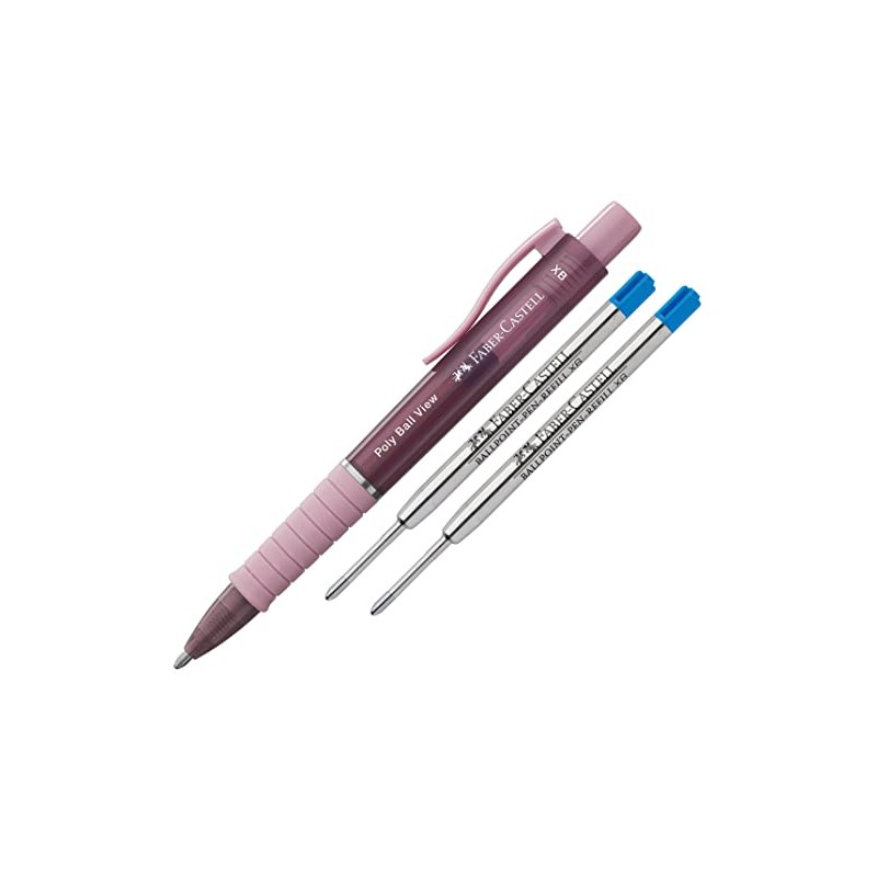 Faber-Castell Poly Ball View Ballpoint Pen Refill XB (Rose Shadow