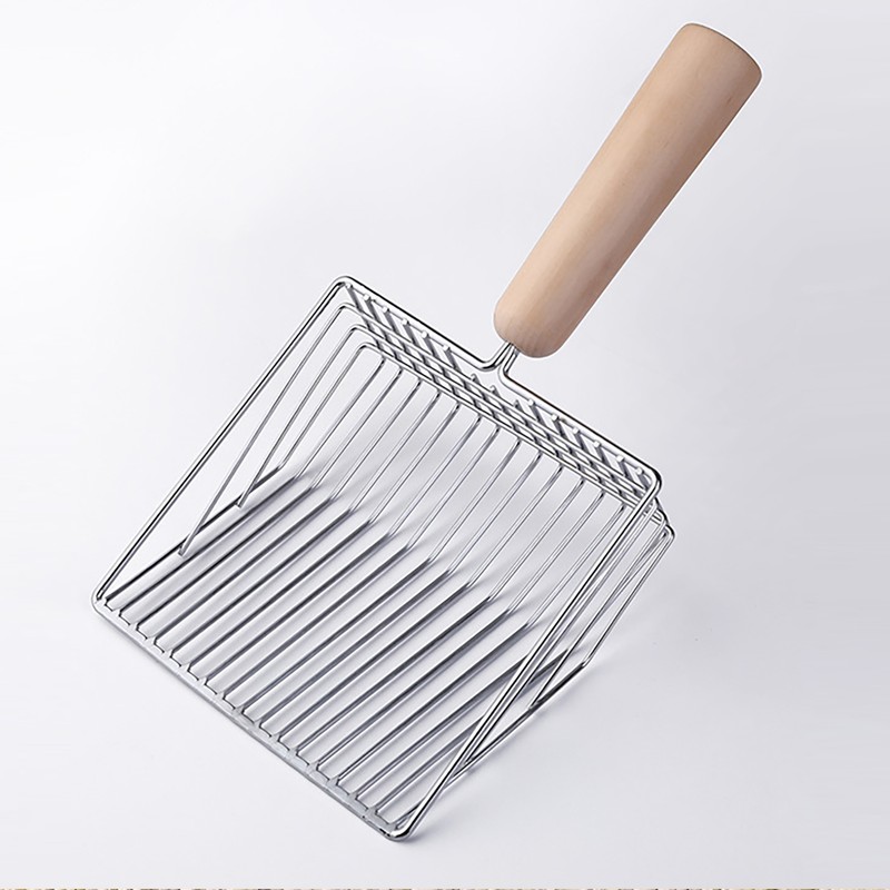 Cat Litter Scoop Kitty Metal Scooper with Deep Shovel Long