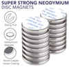 Super Strong Neodymium Disc Magnets with Double-Sided Adhesive, Powerful Permanent