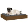 vidaXL Honey Brown Rectangular Dog Bed - Solid Pinewood Frame