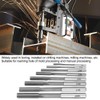 Walfront 8 Piece High Speed Steel H7 Reamer Set Straight