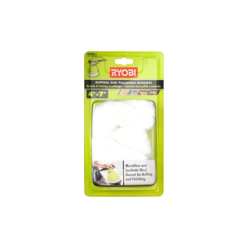 Ryobi A38BB11 4-7 Inch Microfiber and Synthetic Fleece Buffing and