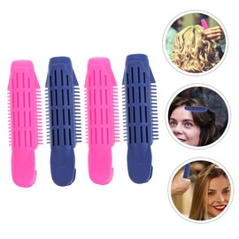 Outanaya 4pcs Hair Rollers for Heatless Curls Lazy Hair Styling Tools Clips Airy Root Volume Clips for Effortless Curly Hairstyles Convenient and Easy to Use